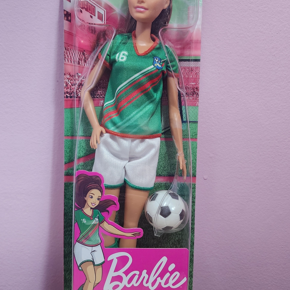Barbie Careers Fashion Doll & Accessory Soccer Player with Brunette Ponytail #16